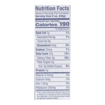 Delallo - Pasta Organic Orzo Whole Wheat Number 65 - Case Of 12 - 16 Ounces - Maras Green