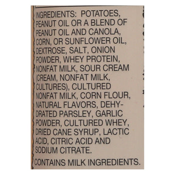 Dirty Chips - Potato Chips - Sour Cream And Onion - Case Of 25 - 2 Oz. - Maras Green