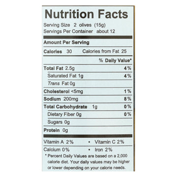 Divina - Olives Stuffed With Blue Cheese - Case Of 6 - 7.8 Oz. - Maras Green