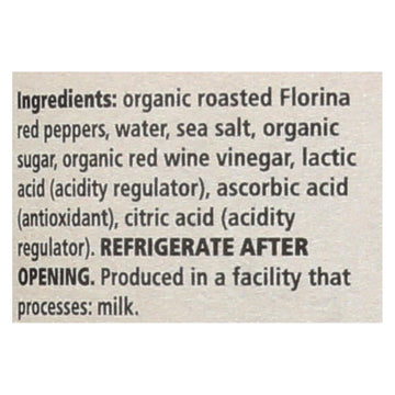 Divina, Organic Fire Roasted Sweet Peppers - Case Of 6 - 16.2 Oz - Maras Green