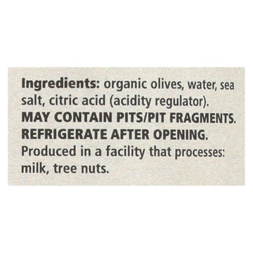 Divina - Organic Pitted Green Olives - Case Of 6 - 6 Oz. - Maras Green
