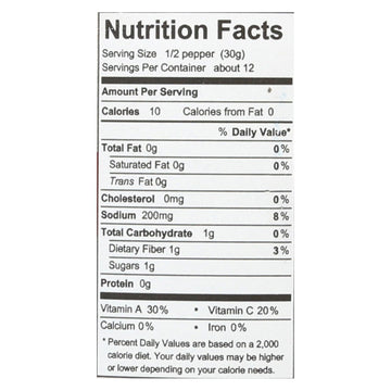 Divina - Peppers Red Roasted - Case Of 6 - 16.2 Ounces - Maras Green