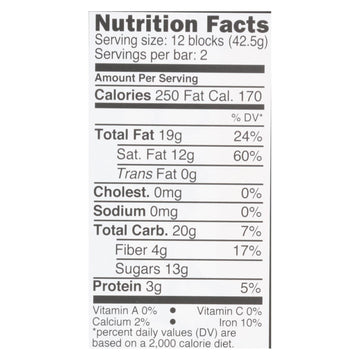 Divine - Bar Chocolate Dark W/mint Crisp - Case Of 12 - 3 Oz - Maras Green