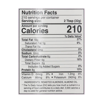 East Wind Almond Butter - Smooth - 15 Lb. - Maras Green