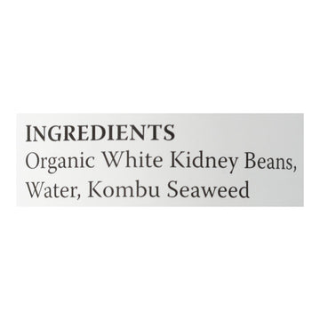Eden Foods Organic Cannellini White Kidney Beans - Case Of 12 - 15 Oz. - Maras Green
