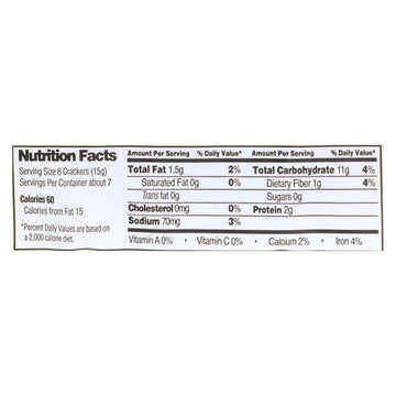 Edward And Sons Brown Rice Snaps - Black Sesame - Case Of 12 - 3.5 Oz. - Maras Green