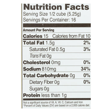 Edwards And Sons Natural Bouillon Cubes - Not Chick N - 2.5 Oz - Case Of 12 - Maras Green