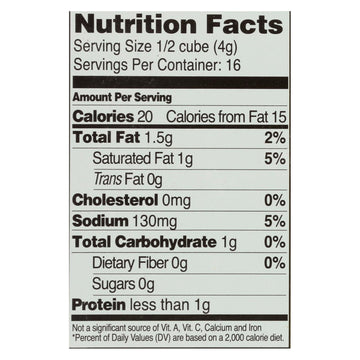 Edwards And Sons Natural Bouillon Cubes - Veggie - Low Sodium - 2.2 Oz - Case Of 12 - Maras Green