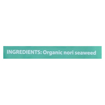 Emerald Cove Organic Pacific Nori - Untoasted Hoshi - Silver Grade - .9 Oz - Case Of 6 - Maras Green