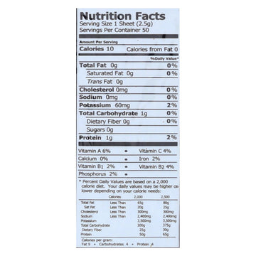 Emerald Cove Organic Pacific Sushi Nori - Toasted - Silver Grade - 50 Sheets - Case Of 4 - Maras Green