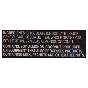 Endangered Species Chocolate - Dark Chocolate Coconut Almond Oat Milk - Case Of 12 - 3 Oz - Maras Green