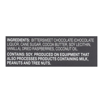 Endangered Species Natural Chocolate Bars - Dark Chocolate - 72 Percent Cocoa - Raspberries - 3 Oz Bars - Case Of 12 - Maras Green