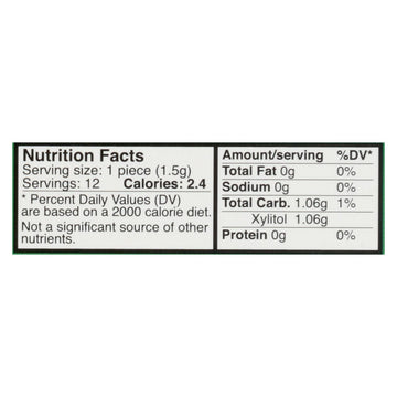 Epic Dental - Xylitol Gum - Spearmint - Case Of 12 - 12 Pack - Maras Green