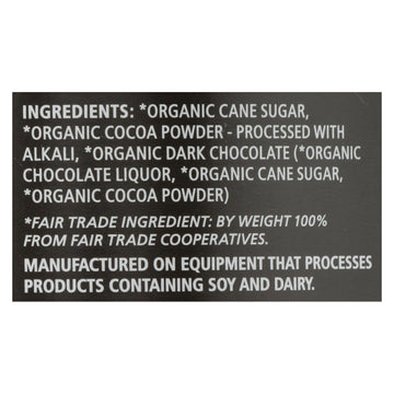 Equal Exchange Hot Chocolate - Organic - Dark - Case Of 6 - 12 Oz - Maras Green