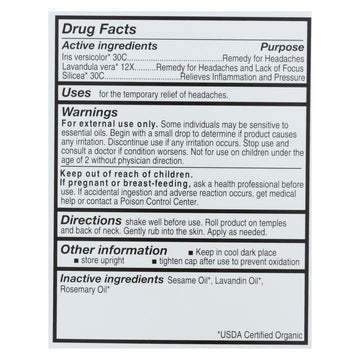 Forces Of Nature - Headache Pain Mngmt - 1 Each - 4 Ml - Maras Green