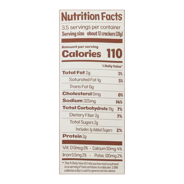 From The Ground Up Everything Snacking Crackers - Case Of 6 - 3.5 Oz - Maras Green