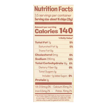 From The Ground Up Salt & Vinegar Cauliflower Chips - Case Of 12 - 3.5 Oz - Maras Green