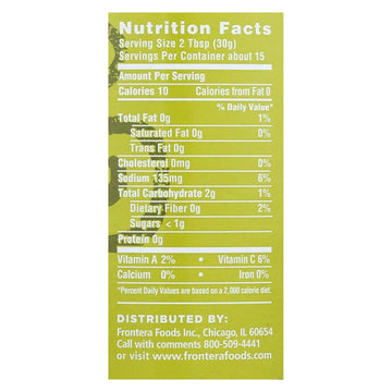 Frontera Foods Tomatillo Salsa - Tomatillo - Case Of 6 - 16 Oz. - Maras Green