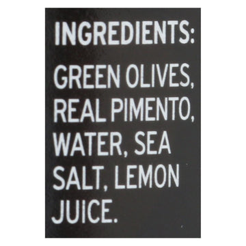 Gaea Stuffed Green Olives With Real Pimento - Case Of 8 - 6 Oz - Maras Green