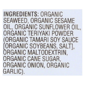 Gimme Organic Roasted Teriyaki - Case Of 12 - 0.35 Oz. - Maras Green