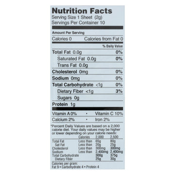 Gimme Seaweed Snacks 100% Organic Roasted Seaweed Sushi Nori - Wrap N&