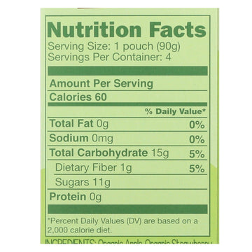 Gogo Squeeze Applesauce - Apple Strawberry - Case Of 12 - 3.2 Oz. - Maras Green