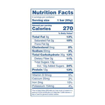 Gomacro - Bar Oatmeal Chocolate Chips - Case Of 7 - 4/2.3 Oz - Maras Green