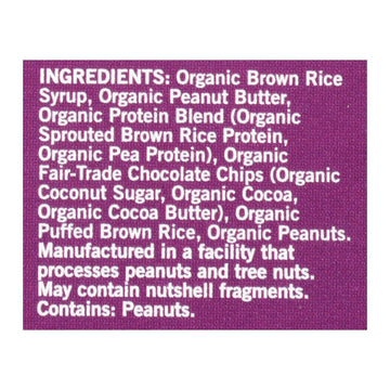 Gomacro - Bar Peanut Butter Cchip - Case Of 7 - 4/2.4 Oz - Maras Green