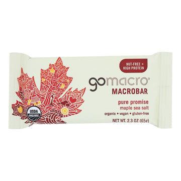 Gomacro - Bars Maple Sea Salt - Case Of 12 - 2.3 Oz - Maras Green
