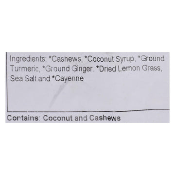 Grandy Oats Cashews Organic Turmeric Ginger - Single Bulk Item - 10lb - Maras Green