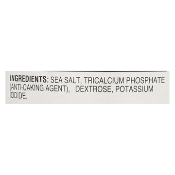 Hain Sea Salt - Iodized - Case Of 8 - 21 Oz - Maras Green