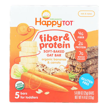 Happy Tot Happy Tot Fiber And Protein - Apple Peach Pumpkin And Cinnamon - Case Of 6 - 0.88 Oz. - Maras Green