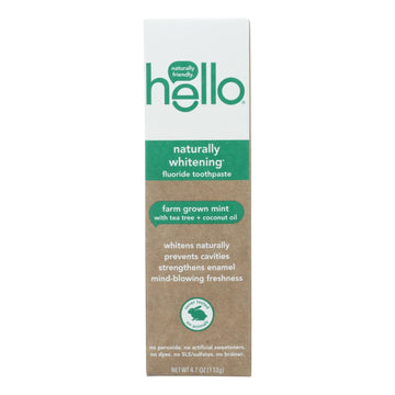 Hello Products Llc - Tpst Natural Whitening Flride - Case Of 6 - 4.7 Oz - Maras Green