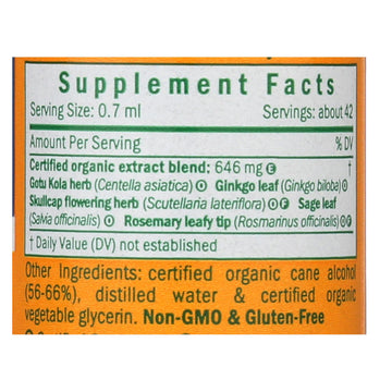 Herb Pharm - Brain & Memory Tonic - 1 Each - 1 Fz - Maras Green