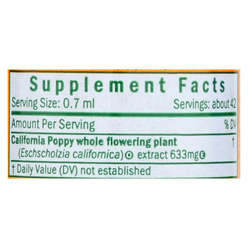 Herb Pharm - California Poppy - 1 Each - 1 Fz - Maras Green