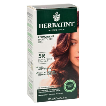 Herbatint Permanent Herbal Haircolour Gel 5r Light Copper Chestnut - 135 Ml - Maras Green