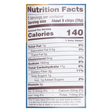 Hippeas - Tortilla Chip Chickpea Vegan Ranch - Case Of 12 - 5 Ounce - Maras Green