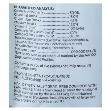 I And Love And You - Dog Kibble Lamb And Bison - Case Of 4 - 4 Lb - Maras Green