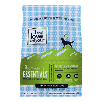 I And Love And You - Dog Kibble Lamb And Bison - Case Of 4 - 4 Lb - Maras Green