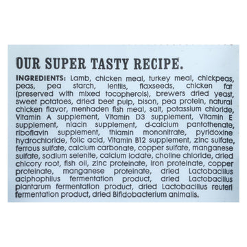 I And Love And You - Dog Kibble Lamb And Bison - Case Of 4 - 4 Lb - Maras Green