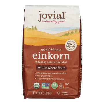 Jovial - Organic Einkorn Wheat Berries - Case of 10 - 32 oz. - Maras Green