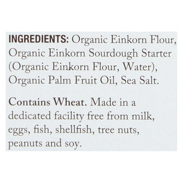 Jovial - Sourdough Einkorn Crackers - Sea Salt - Case Of 10 - 4.5 Oz. - Maras Green