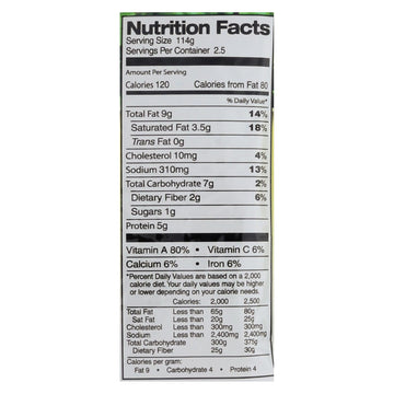 Jyoti Cuisine India Saag Paneer - Case Of 6 - 10 Oz. - Maras Green