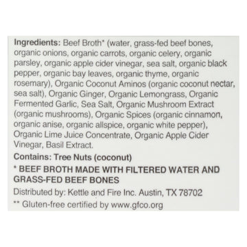 Kettle And Fire - Bone Broth Beef Pho - Case Of 6 - 16.9 Fz - Maras Green