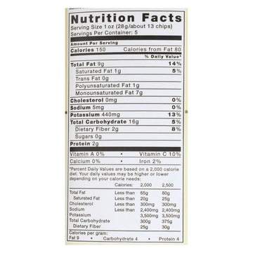 Kettle Brand Potato Chips - Unsalted - Case of 15 - 5 oz. - Maras Green