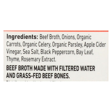Kettle & Fire Beef Bone Broth - Case Of 6 - 16.9 Oz - Maras Green
