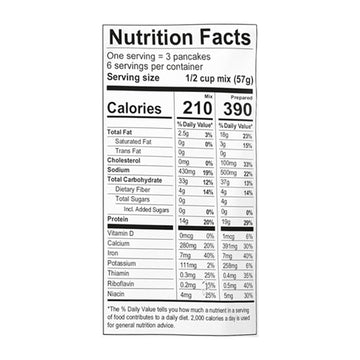 King Arthur Baking Company - Mix Pncake Protein Gluten Free - Case Of 6 - 12 Oz - Maras Green