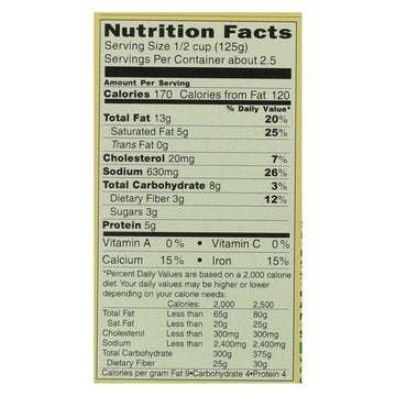 Kitchen Of India Dinner - Spinach With Cottage Cheese And Sauce - Palak Paneer - 10 Oz - Case Of 6 - Maras Green