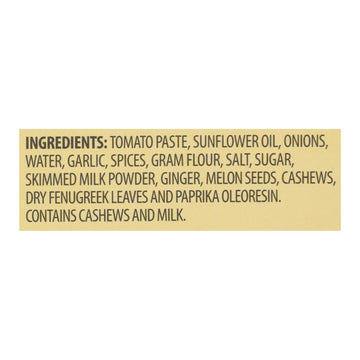 Kitchen Of India Paste - Butter Chicken Curry - 3.5 Oz - Case Of 6 - Maras Green