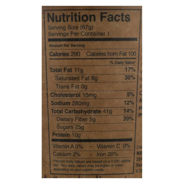 Kodiak Cakes - Brownie In Cup Chocolate Fudge - Case Of 12 - 2.36 Oz - Maras Green